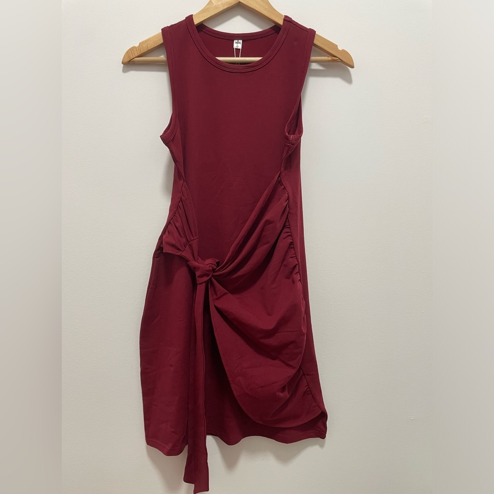 Morhuduck Women's Wrap Bodycon Dresses Sleeveless Tank Mini Dress